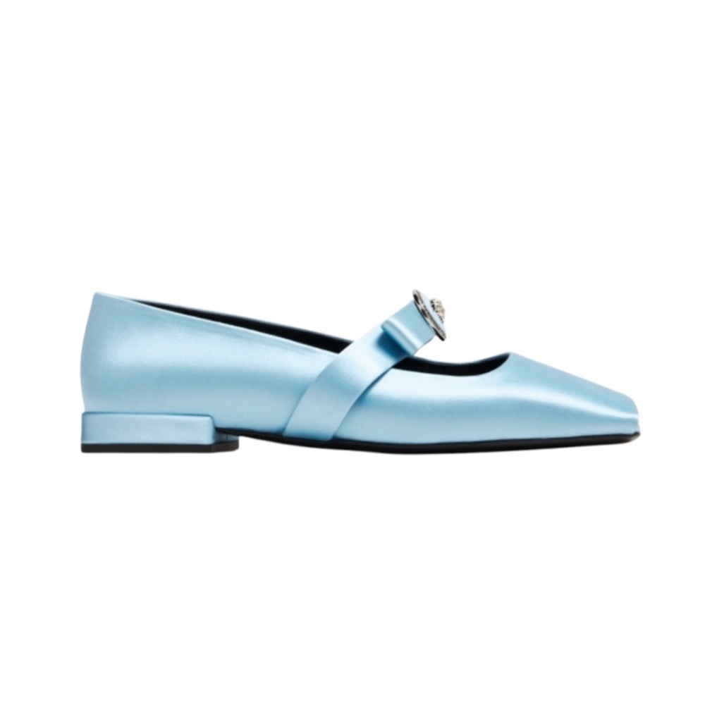VERSACE
Gianni Ribbon open ballerinas